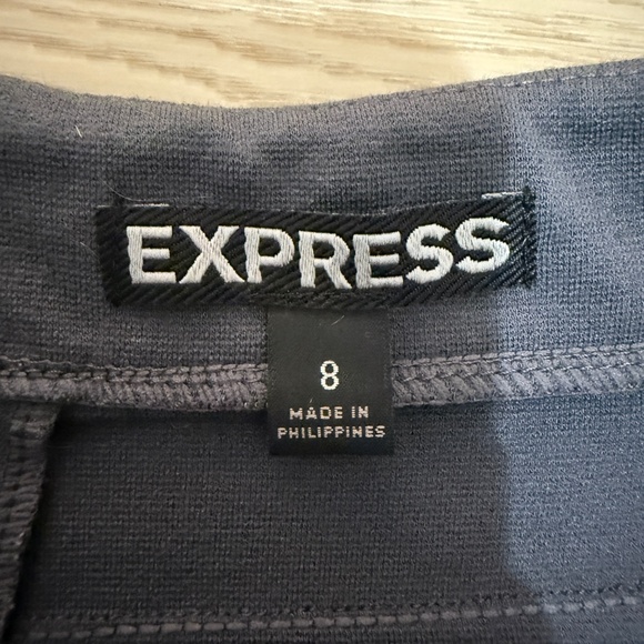 Express Bandage Knit Pencil Skirt Charcoal Rayon - Picture 8 of 12